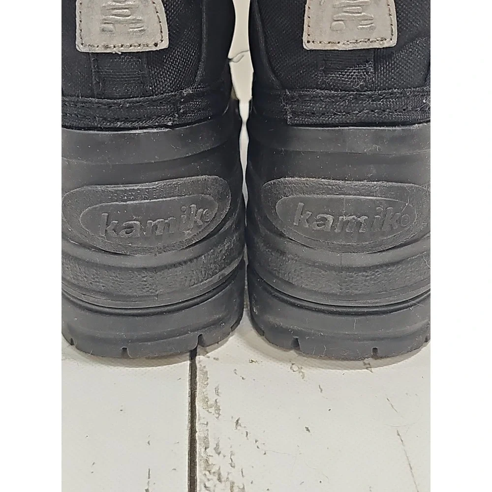 Kamik Rocket Waterproof Insulated Winter Snow Boots Sz 4 Black Lightweight